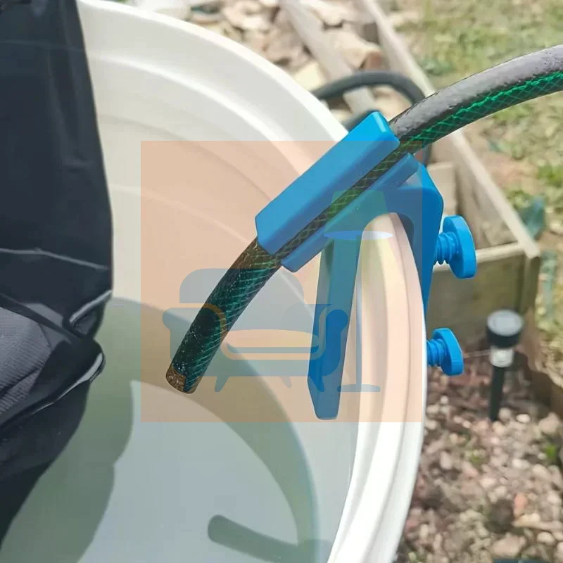 1PC Adjustable Plastic Water Pipe Clamp Curved Design Multifunctional Heavy Duty Hose Holder Easy Install Mounting Clip