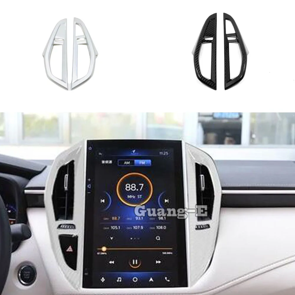 For Toyota Corolla Altis 2019 2020 2021 2022 Garnish Cover Instrument Panel Trim Front Middle Air Conditioning Outlet Vent 2PCs