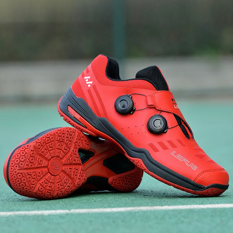 LEFUS chaussures de Tennis professionnelles avec conception de dentelle rapide baskets de Badminton légères baskets de volley-ball antidérapantes