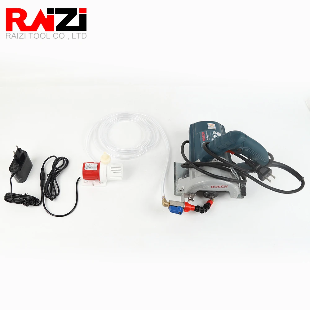 Raizi accesorio de agua para sierra Circular sin máquina, accesorio de alimentación de agua externa para corte de azulejos, ladrillo de mármol, corte en húmedo