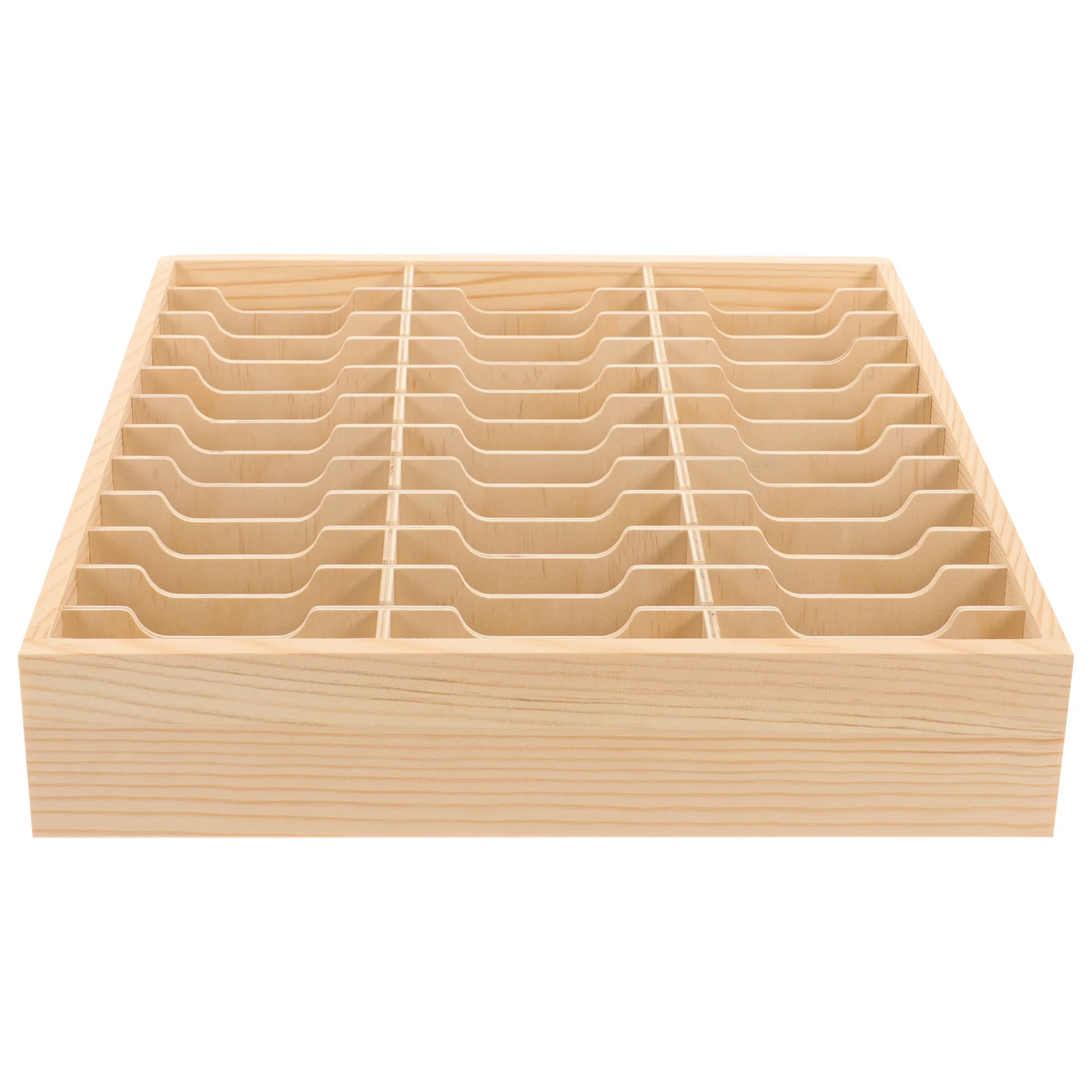 Multi-grid Mobile Phone Management Rack Storage Box Table Cell Case Clear Organizer Drawers Holder Wooden Meeting Room Child