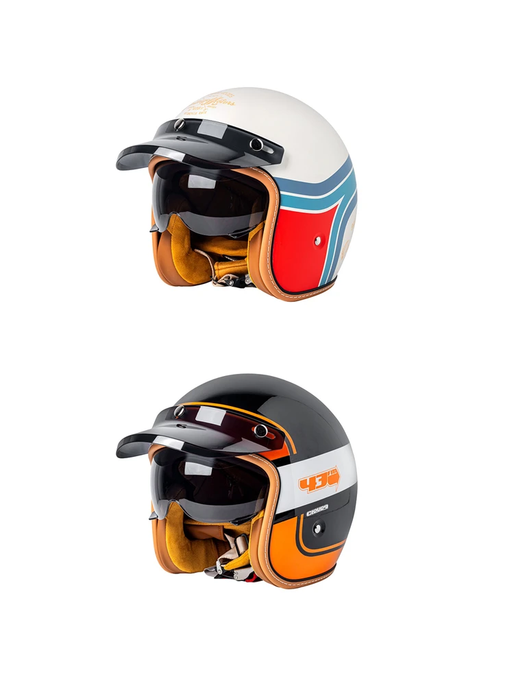 AliExpress MT-5 Retro Motorcycle Helmet 3/4 Helmet For Men and Women Cycling Popular Electric Scooter Commuting Helmet