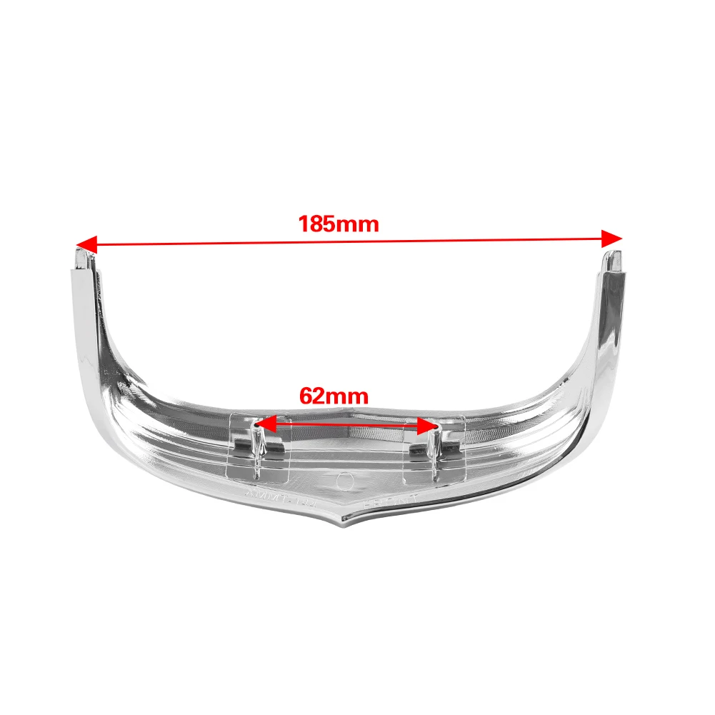 Chrome Motorcycle Front Mudguard Tip Trim Decorative Cover ABS For Harley Softail Deluxe FLSTN 2012-2015