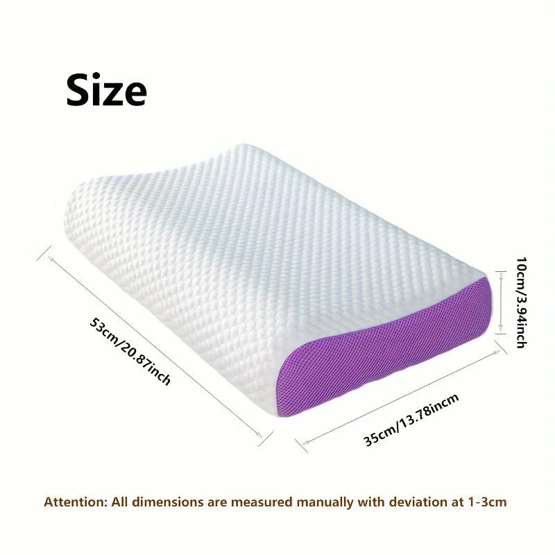 Pectin Pillow Breathable Air Layer TPE Pillow Washable with Water, Zero Pressure Cervical Neck Pillow Latex Adult Single