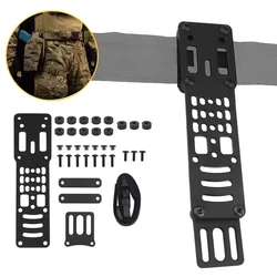 Tactical Metal Modular Pistol Holster Adapter Compatible QLS Platform Holster Drop Leg Band Hunting Quick Pull Draw Adapter