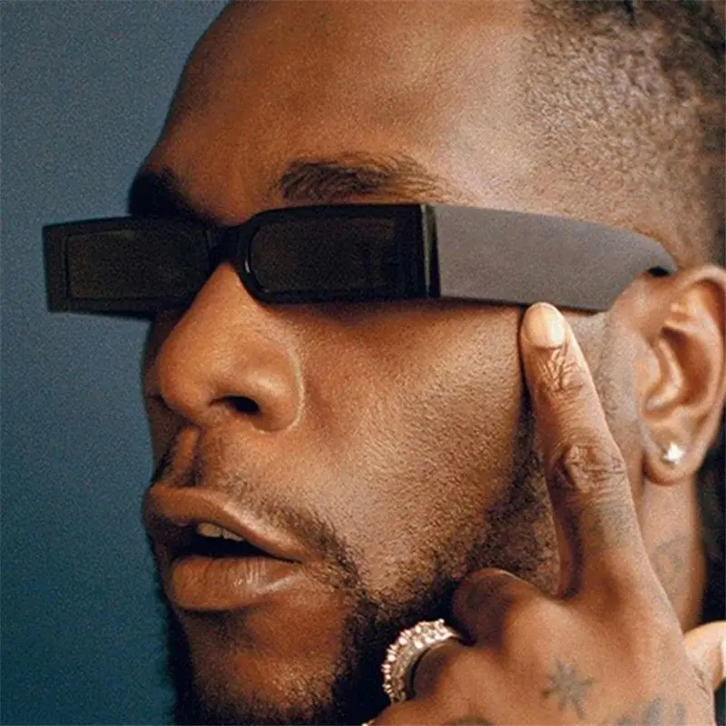 مستطيل الشكل إطار صغير النظارات الشمسية الأوروبية والأمريكية الرجال النساء العصرية جولة الوجه التخسيس الشارع الهيب هوب نظارات شمسية