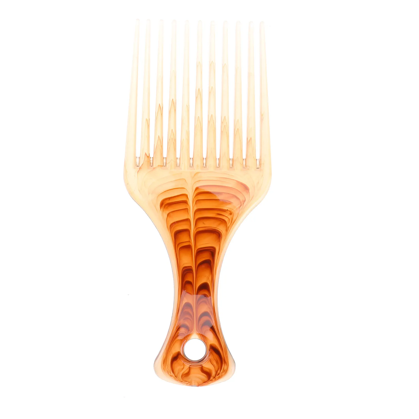 

Professional Hair Pick Comb Lifts Volume Separates Curls Without Frizz Glides Smoothly on Curly Thick Hair Washable Coffee Color