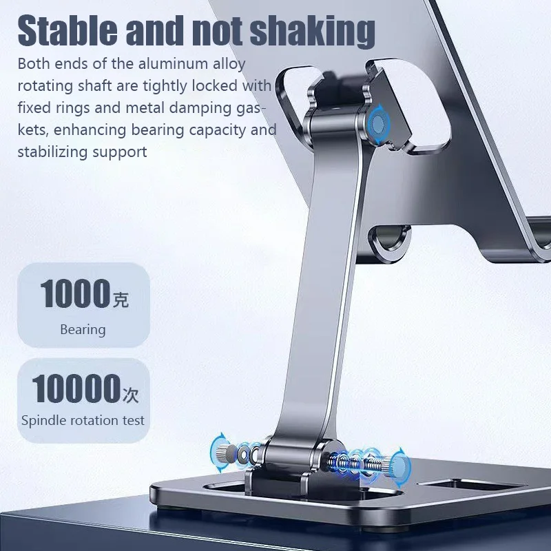 حامل لوحي محمول من سبائك الألومنيوم العالمي لجهاز iPad Air Pro Mini Tablet Stand Mount حامل هاتف محمول مرن قابل للتعديل