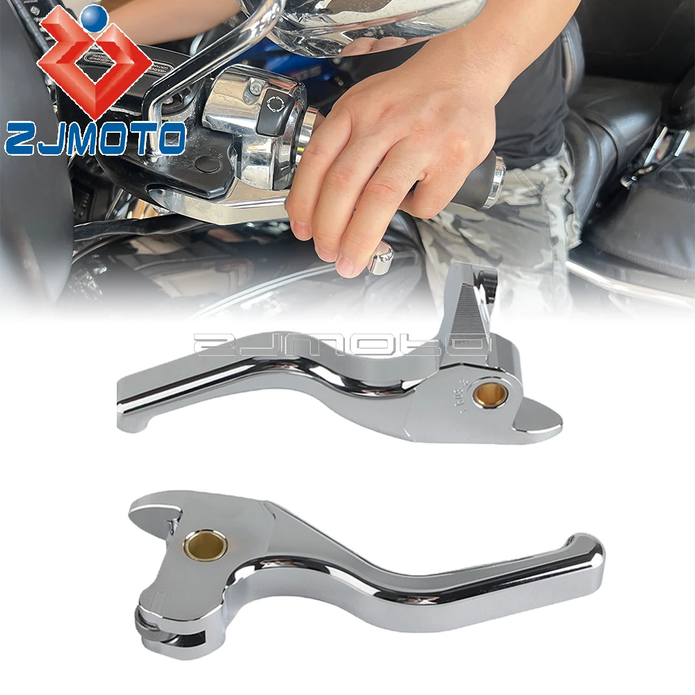 

1Pairs Aluminum Clutch Lever Brake Levers For Harley Touring Road Glide Ultra CVO Special FLTRX FLTRXS FLTRU FLTRUSE 2014-2016