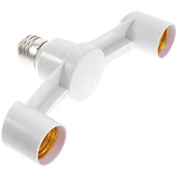 Convert Lamp Bulb Adapter Socket LED Bulbs Converter Light Splitter E26 Sockets Branch E27 Screw Socket 1/2 Lamp Base