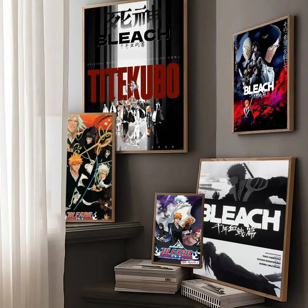 Anime Bleach Classic Vintage Poster, HD-Qualität, Wandkunst, Retro-Poster für Zuhause, Zimmer, Wanddekoration