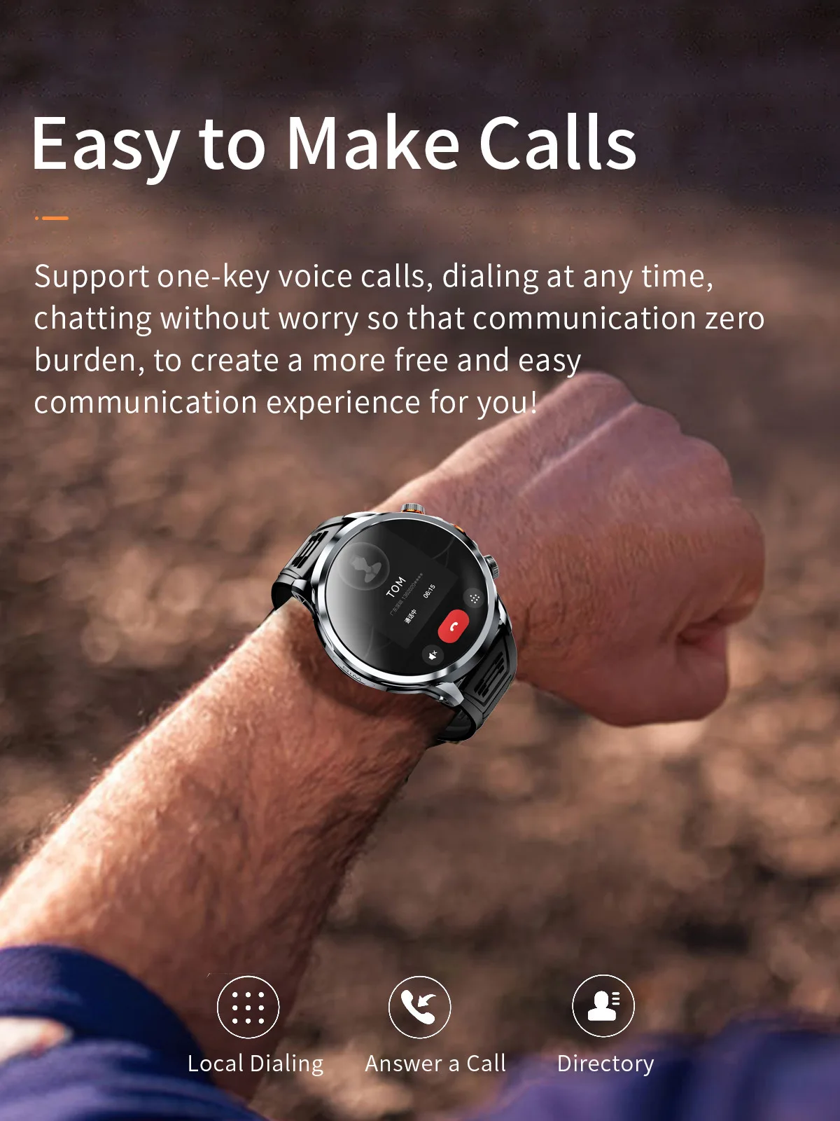 ساعة ذكية H18 للرجال والنساء BT Calling Health Fitness Tracker Sport Smartwatch