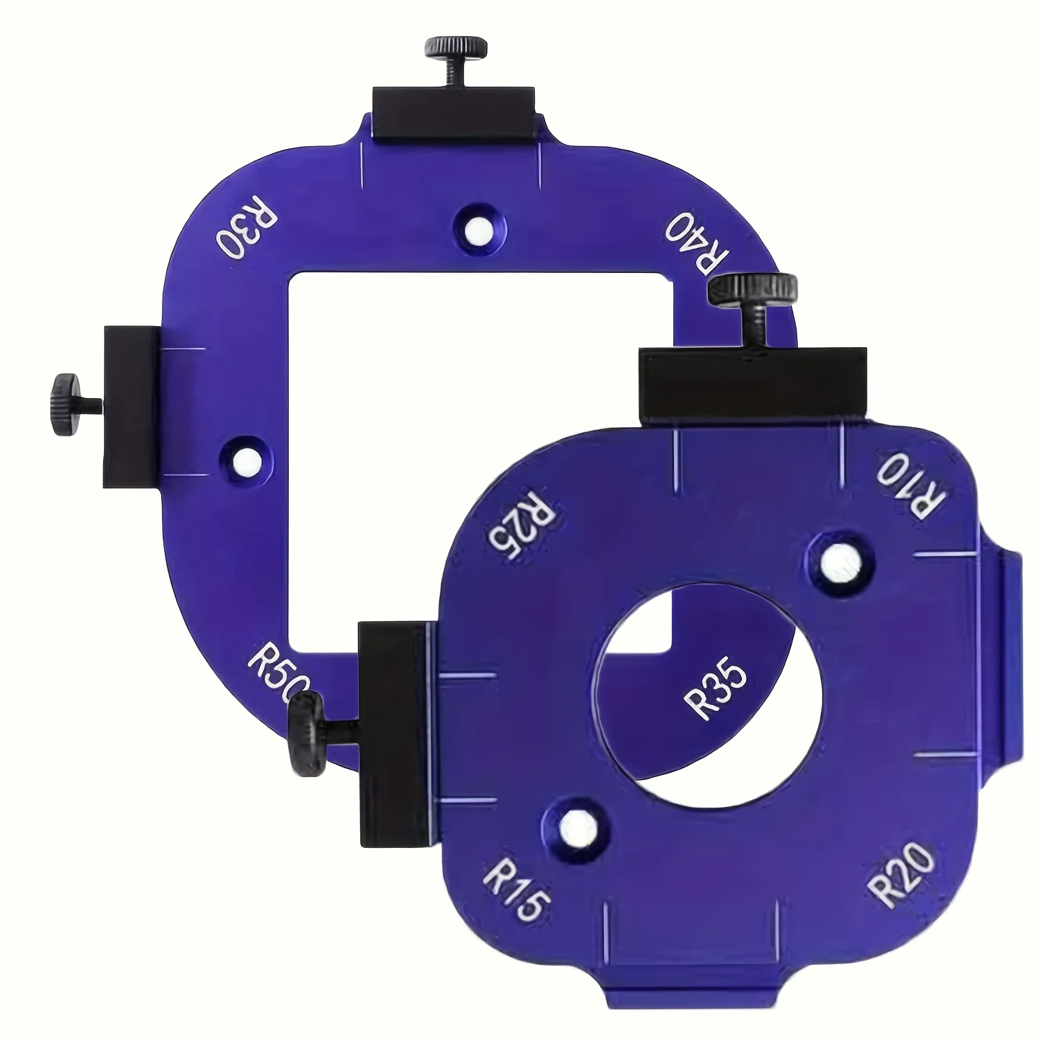 Router Corner Template, Aluminum Alloy Router Guide for Woodworking R10/R15/R20/R25/ R30/R3