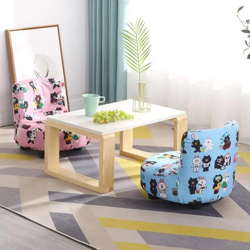 Asiento para niñas, sofá sin marco, asiento creativo moderno para niños, bonito dibujo animado, elegante Divano Bimbi, muebles de habitación para