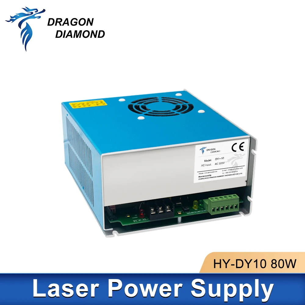 

80W PSU HY DY10 Co2 Laser Power Supply For RECI Series W1/T1/W2/T2 Tube For Laser Engraver Cutting Machine