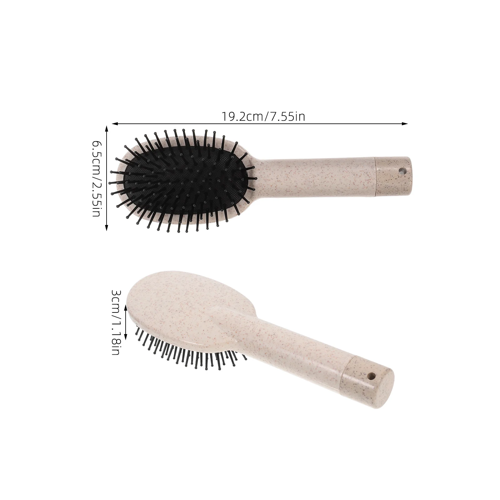 مشط تخزين فرشاة الشعر المقصورة المخفية للمجوهرات والنقود والسفر، صندوق الأمان السري باللون البيج #6