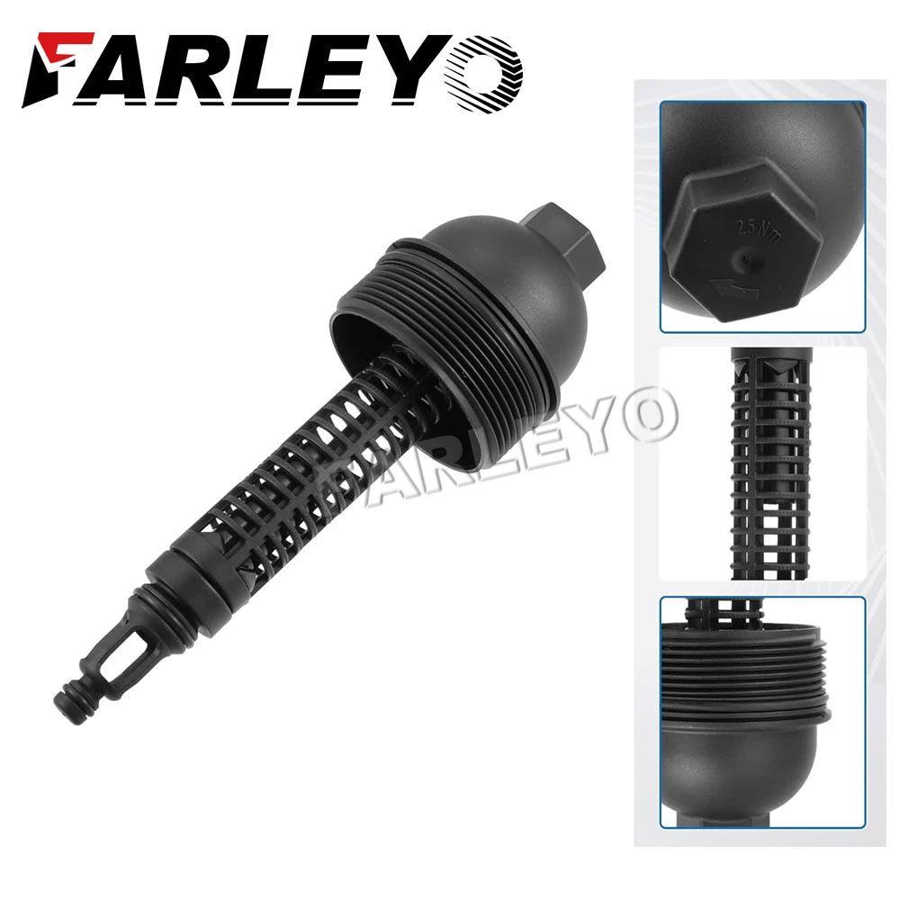 

11427789323 Farleyo Oil Filter Housing Cover Cap Assembly For BMW 3' 5' 6' 7' 330d 325d 335d 530d 535d X3 X5 X6 E60 E83 E70 E71