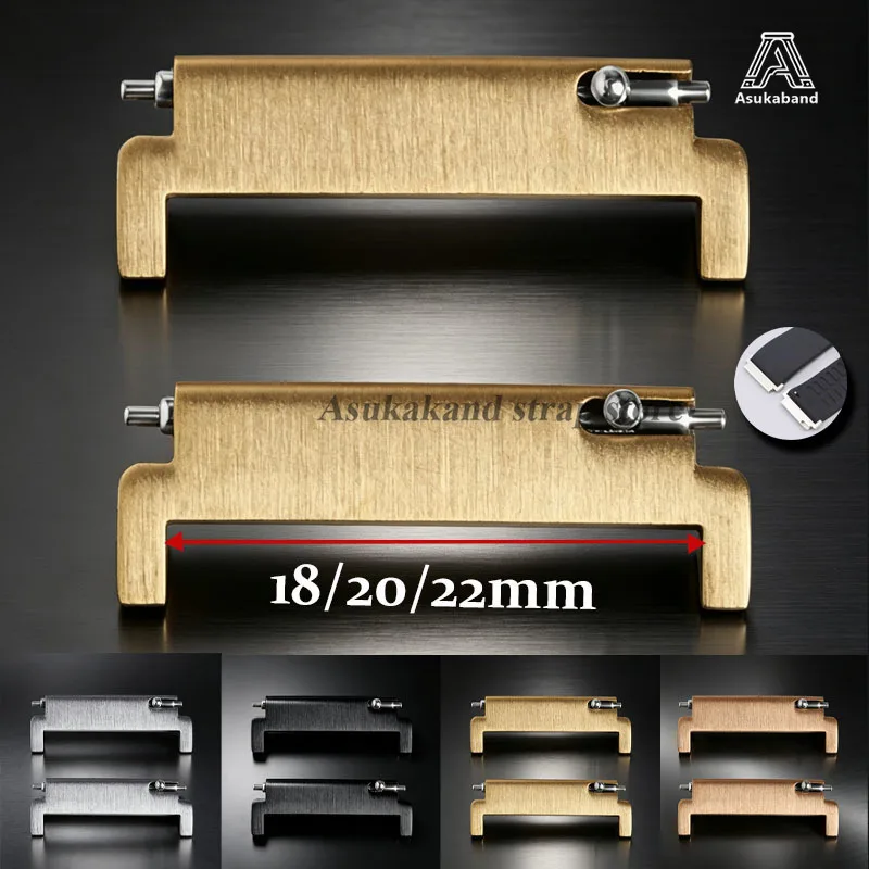 18mm To 20mm 22mm,20mm To 18/20/22mm,22mm To 22mm Quick Release 2pcs Watch Strap Adapter Watch Accessories Silver Pins Connector