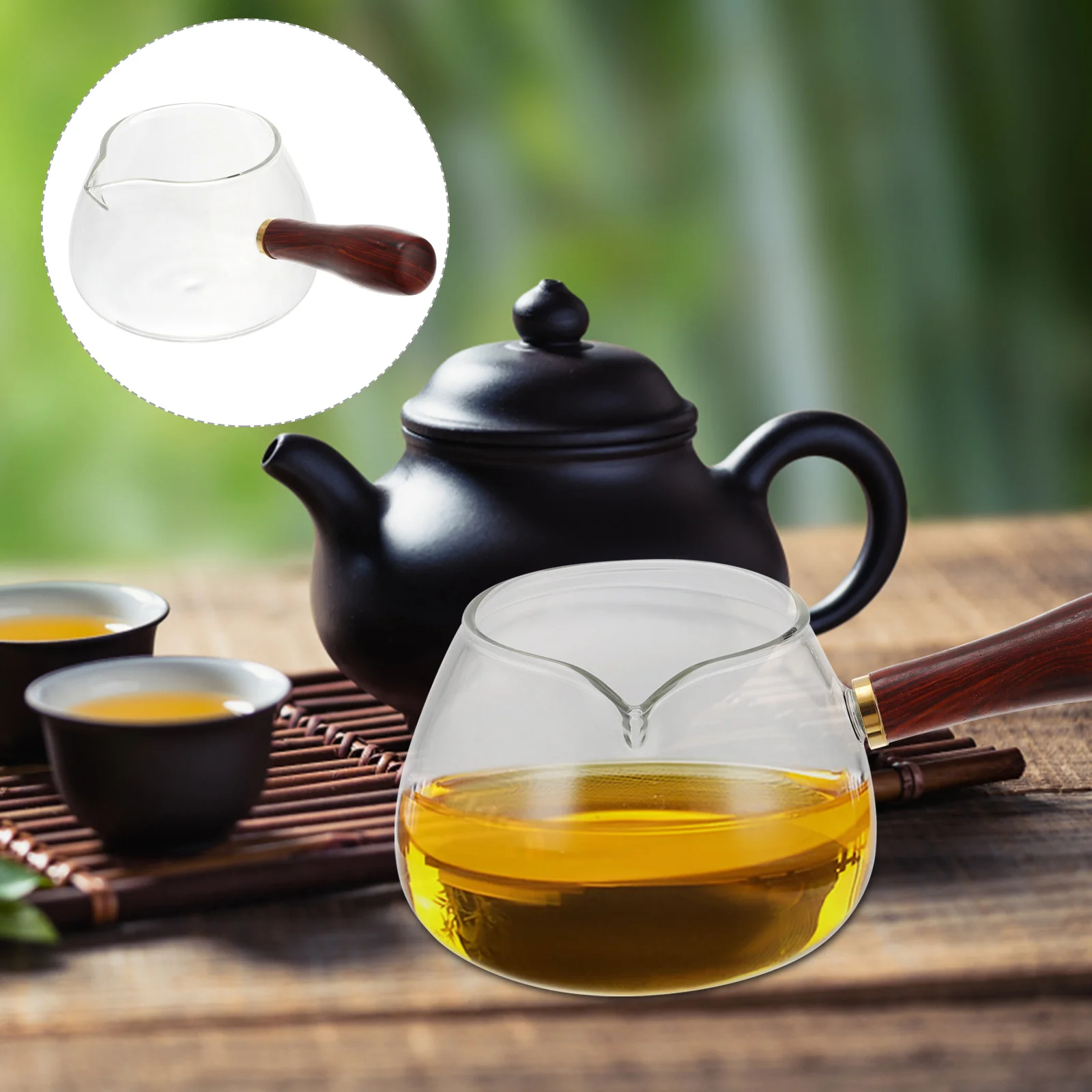

1Pcs Glass Tea Maker Professional Grade Borosilicate Teapot for Open Flame Brewing Herbal Tea Hot Chocolate Sauce Milk Warming