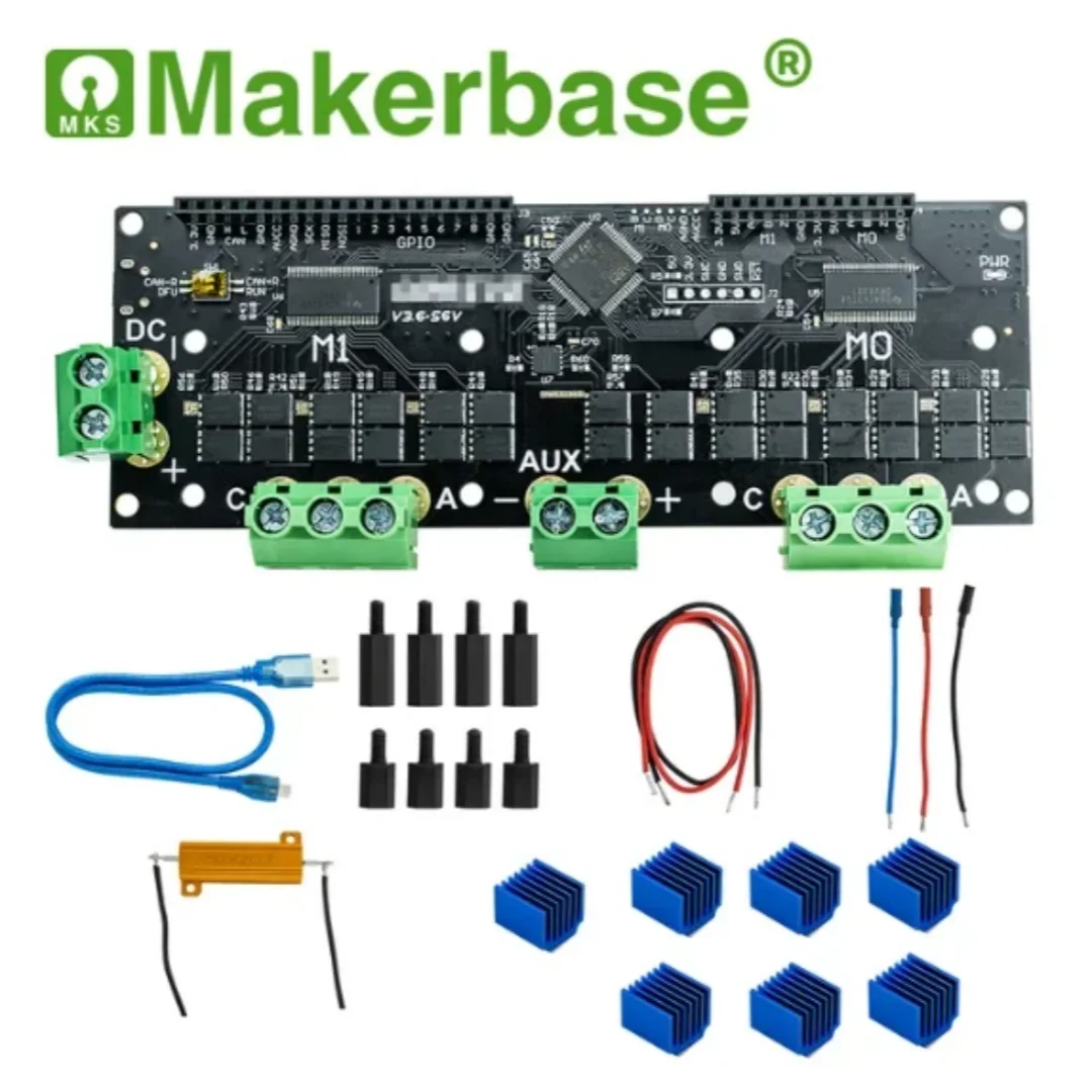 Makerbase XDrive3.6 56V High-Precision Brushless Servo Motor Controller,Based On ODrive3.6 Upgrade.