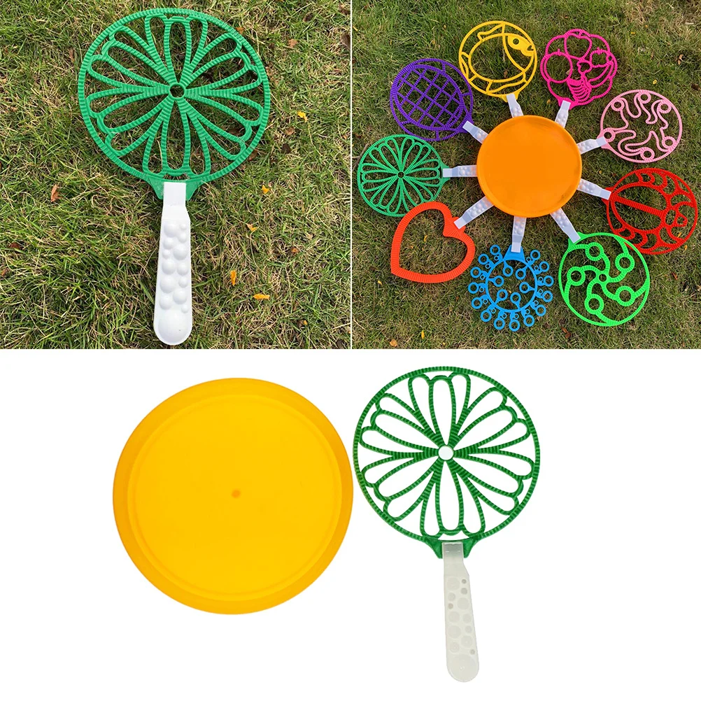Anillo de burbuja con forma de girasol para niños, juego al aire libre, juego grande para hacer burbujas, seguro y duradero