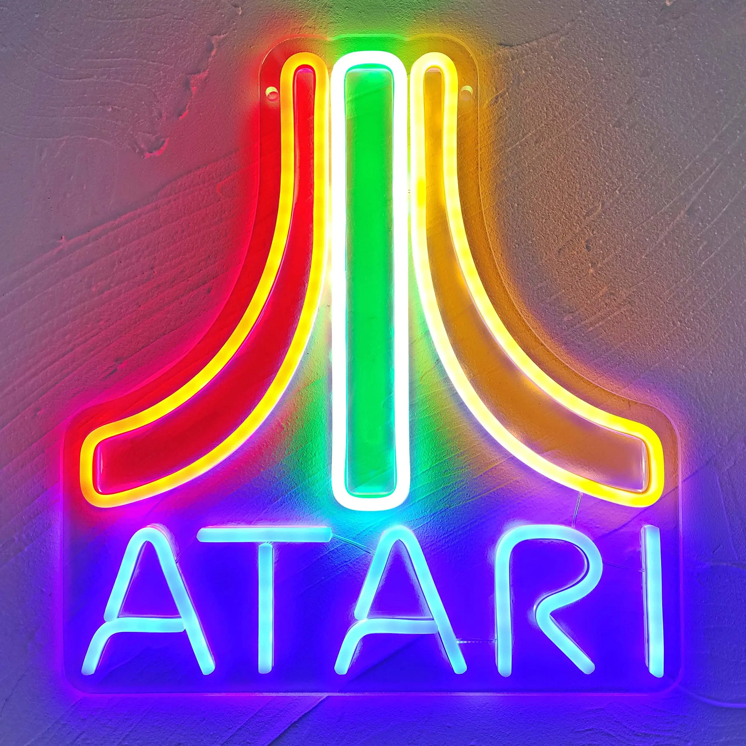 LED Neon Sign Light para Game Room Decor, Game Console, USB, Sinal Logotipo, Homem Caverna, Pub, Gamer Presente