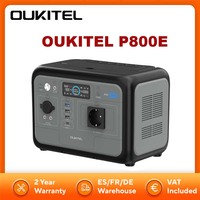 OUKITEL P800E Power Station 512Wh 800W LiFePO4 Portable Backup Battery with AC+DC Fast Charging Solar Generator for Outdoor