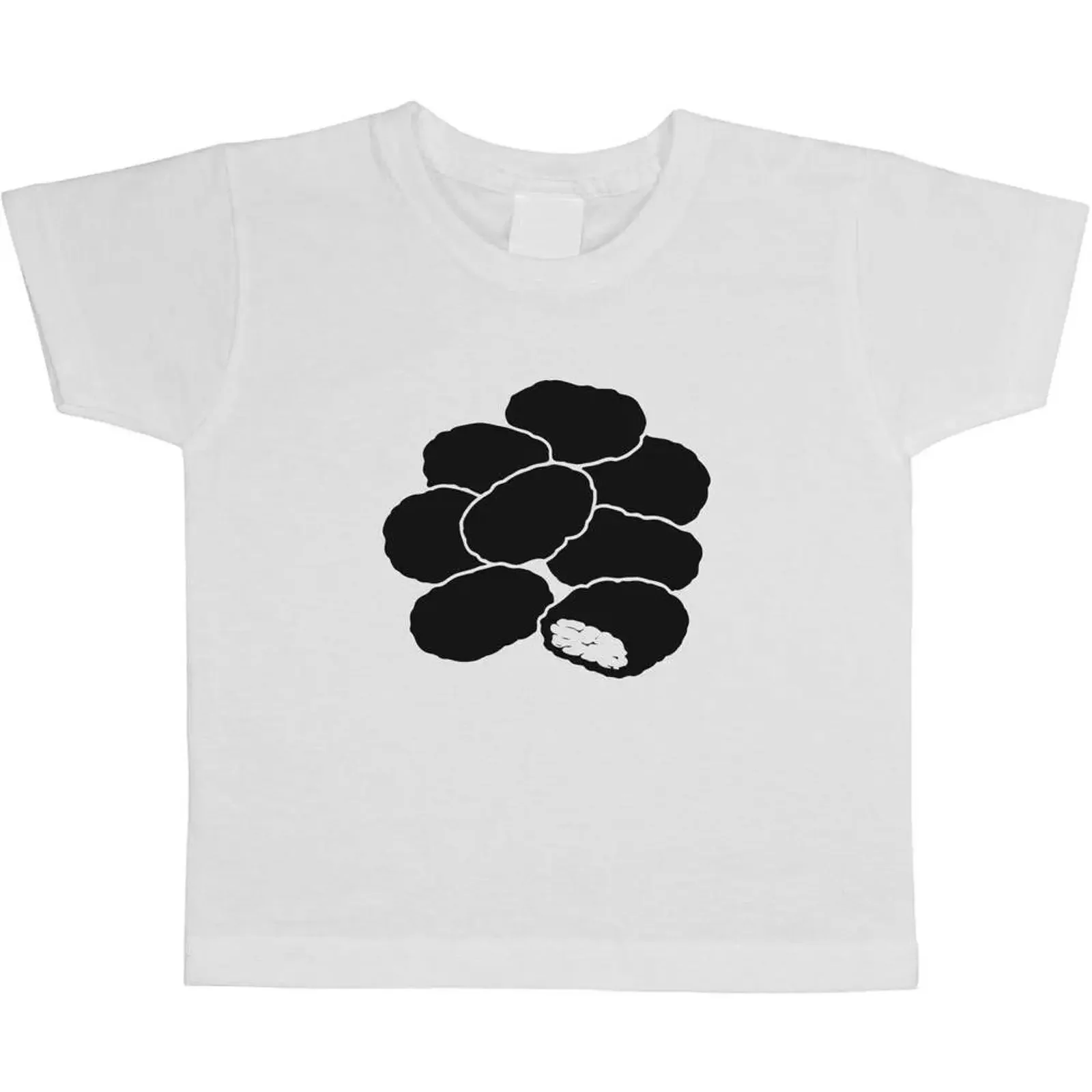 Kinder T Shirt quot Pile Of Delicious Crispy Chicken Nuggets TS057741 vintage Washed Versatile Breathable Casual homme