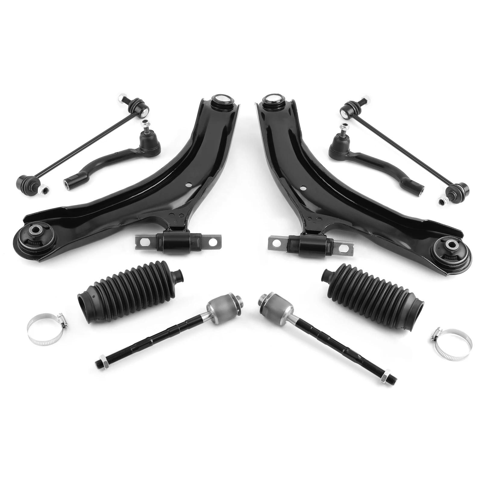 10Pcs Front Lower Control Arm Assembly for Nissan Rogue Select 2014-2015