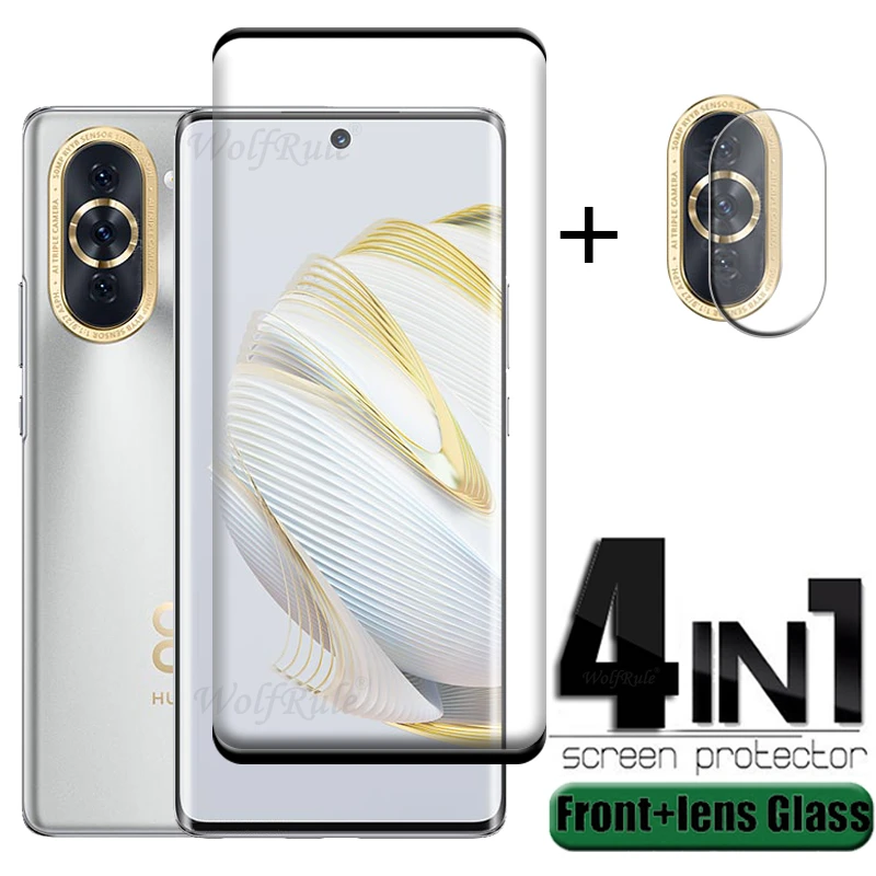 

4-in-1 For Huawei Nova 10 Glass For Huawei Nova 10 Tempered Glass HD 9H Film Screen Protector For Huawei Nova 10 Pro Lens Film