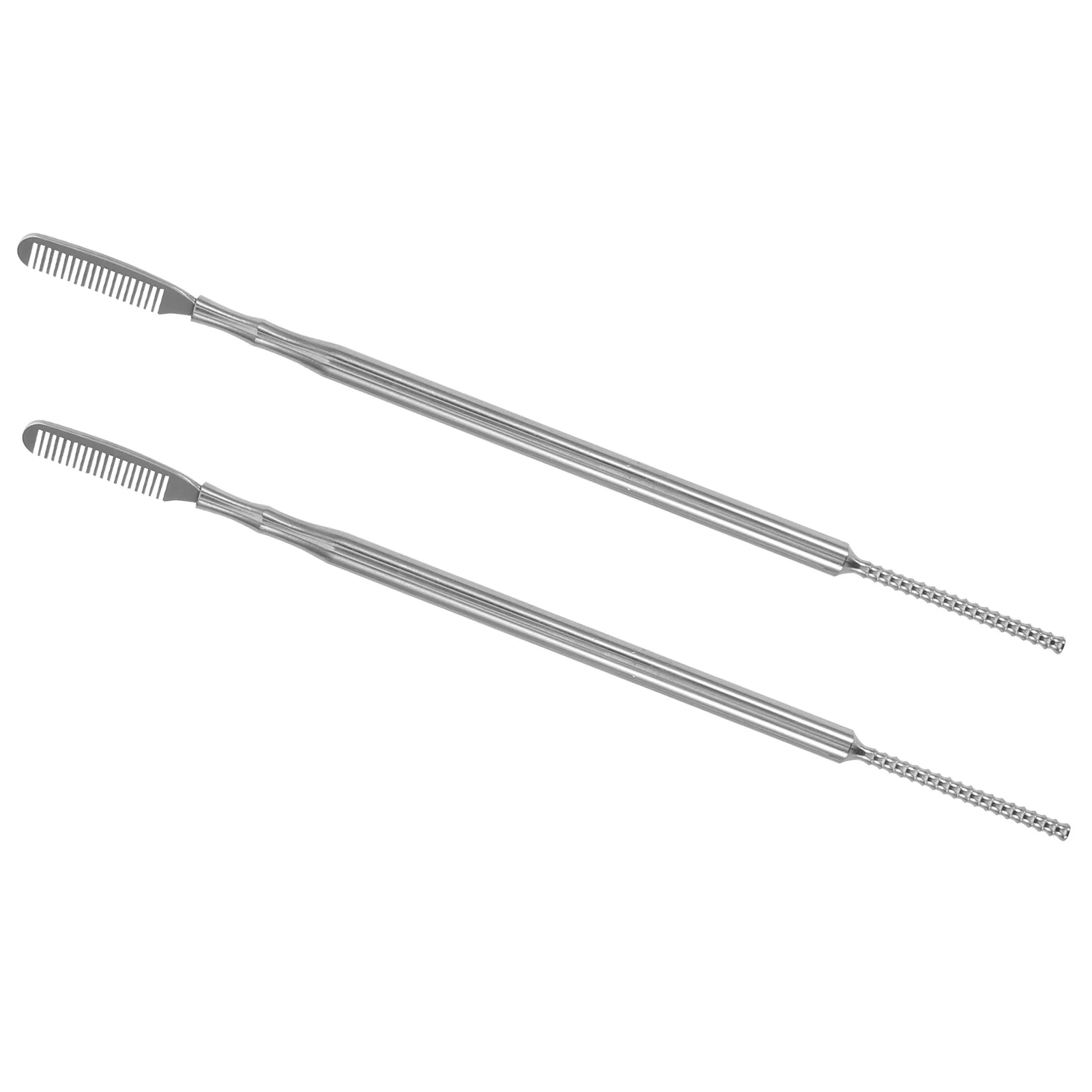 

2 PCS Eyelash Tool Set Perm Extension Tools Arc Beauty Accessories Assist Stick Applicator Metal Curler Comb