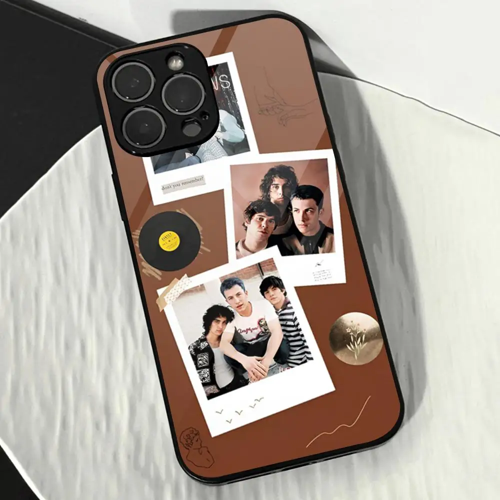 Чехол для телефона с ремешком W-Wallows для IPhone 15 Pro Max 14 Pro 12 11 13 Mini X XR XS 16 Plus SE 2020, стеклянная задняя крышка