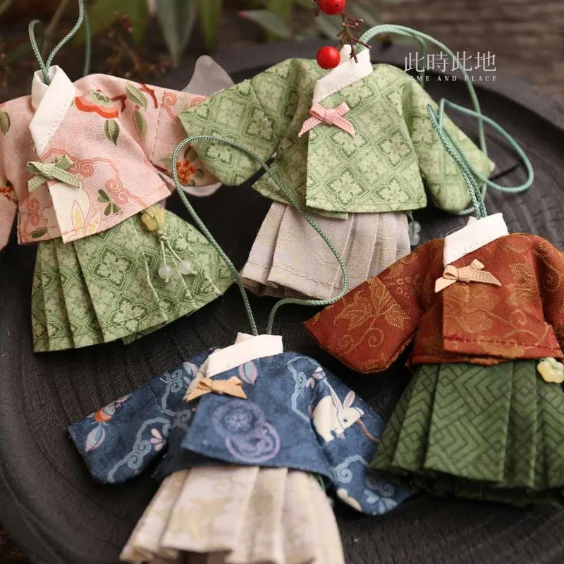 

2025 New Diy Hanfu 1/12bjd Baby Clothes Pressed Collar Sachet Chinese Style Sachet Doll Decoration Bag Pendant Holiday Gift