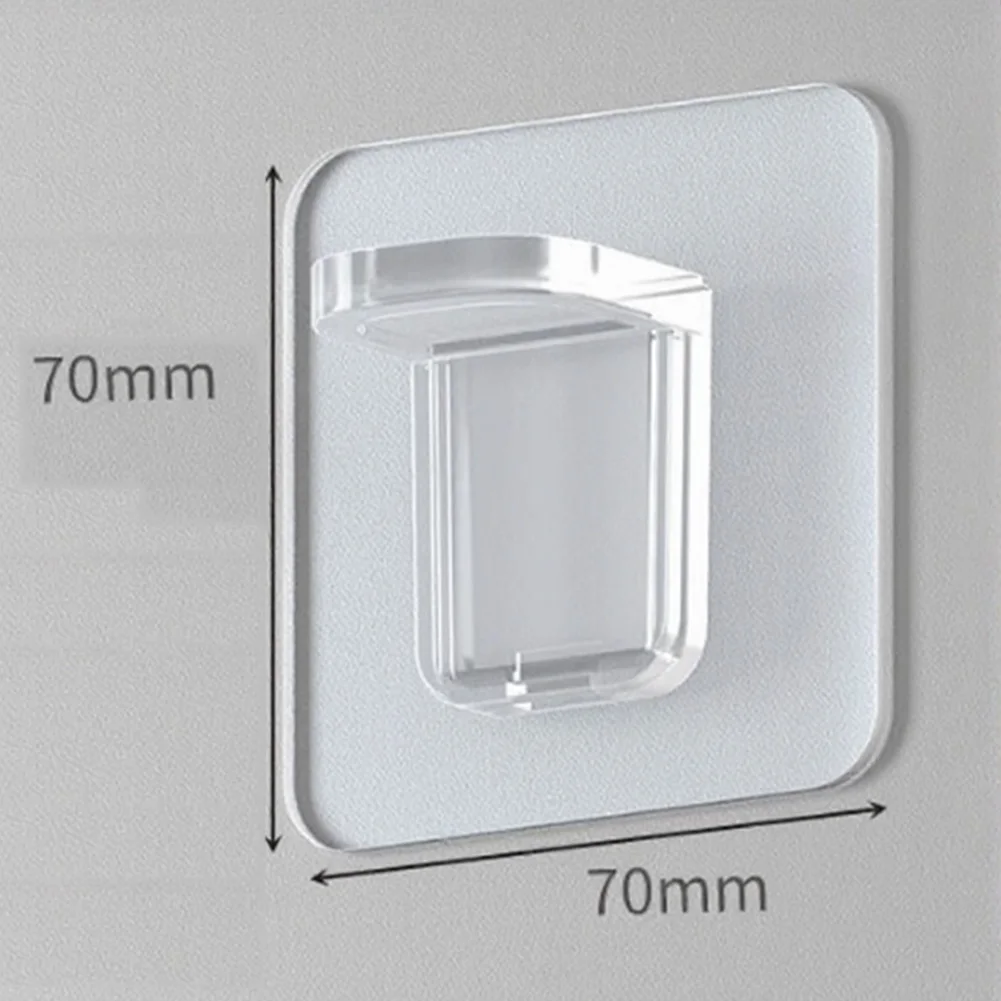 Transparent Plastic Shelf Support Nails 7x7cm 16PCS for Cabinet Bookshelf Wardrobe Installation on Hard Smooth Surfaces
