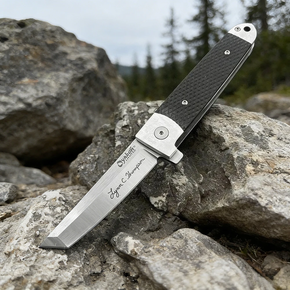 

Складной нож Tanto 26T для выживания в дикой природе, охоты, туризма, барбекю, с лезвием из стали D2, портативный, для ежедневного использования