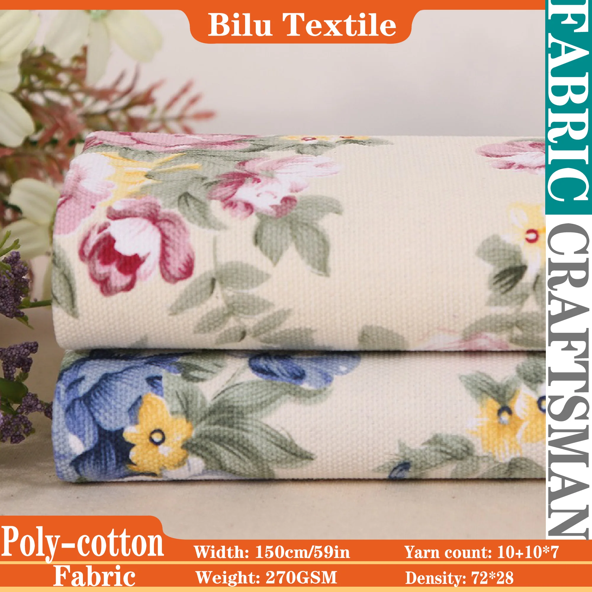 

Heavy-Duty Polycotton Canvas - Home Decor, Upholstery and DIY Crafts | per Meter