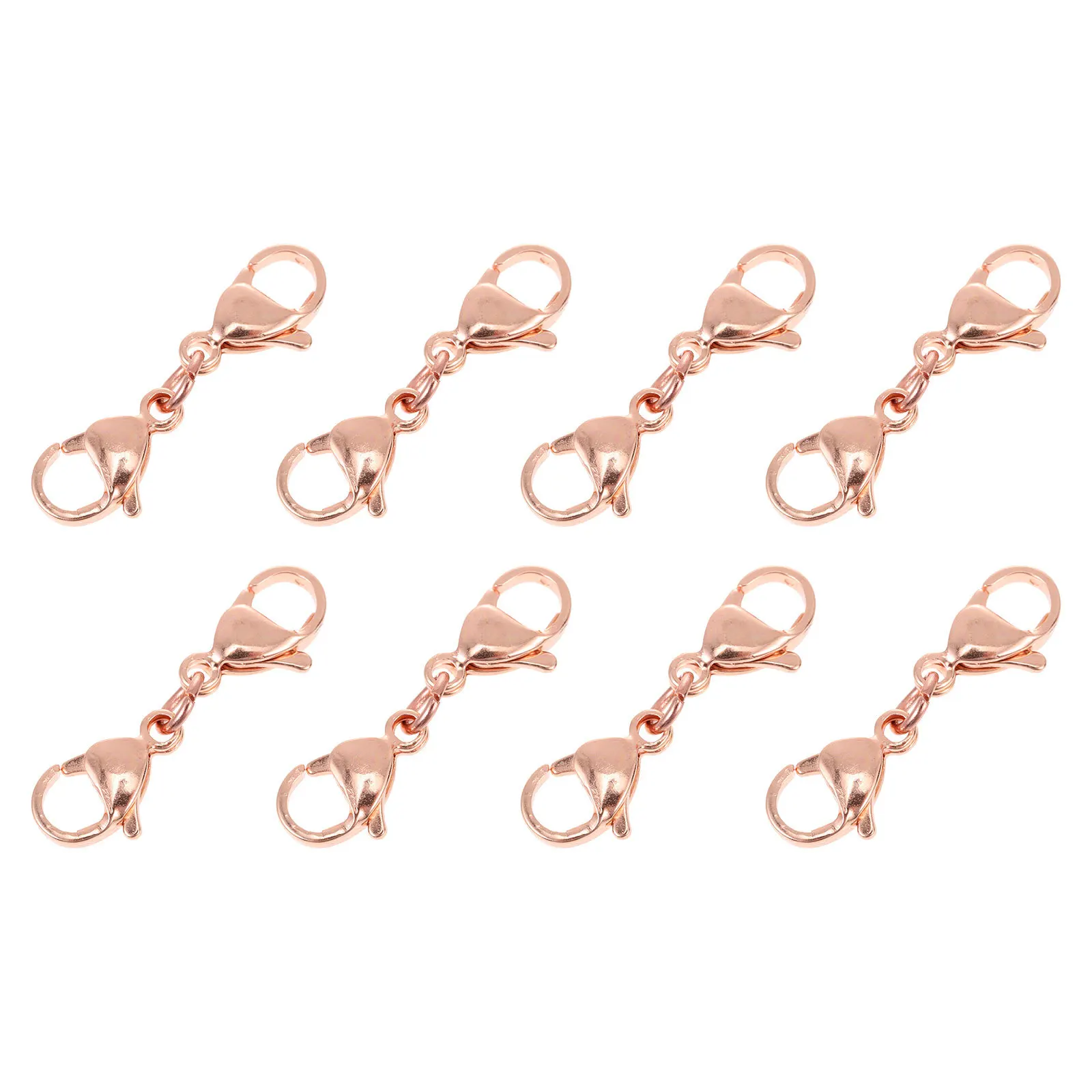 

10Pcs Multifunctional Lobster Clasps Jewelry Accessories Double-End Connector DIY Necklace Bracelet Extension Buckle