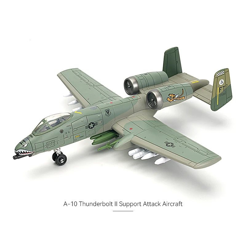 

1/72 Scale Military Model Building Block Toy A-10 Thunderbolt II Ground-Attack Aircraft Fighter Weapons Assemble Collection Toy