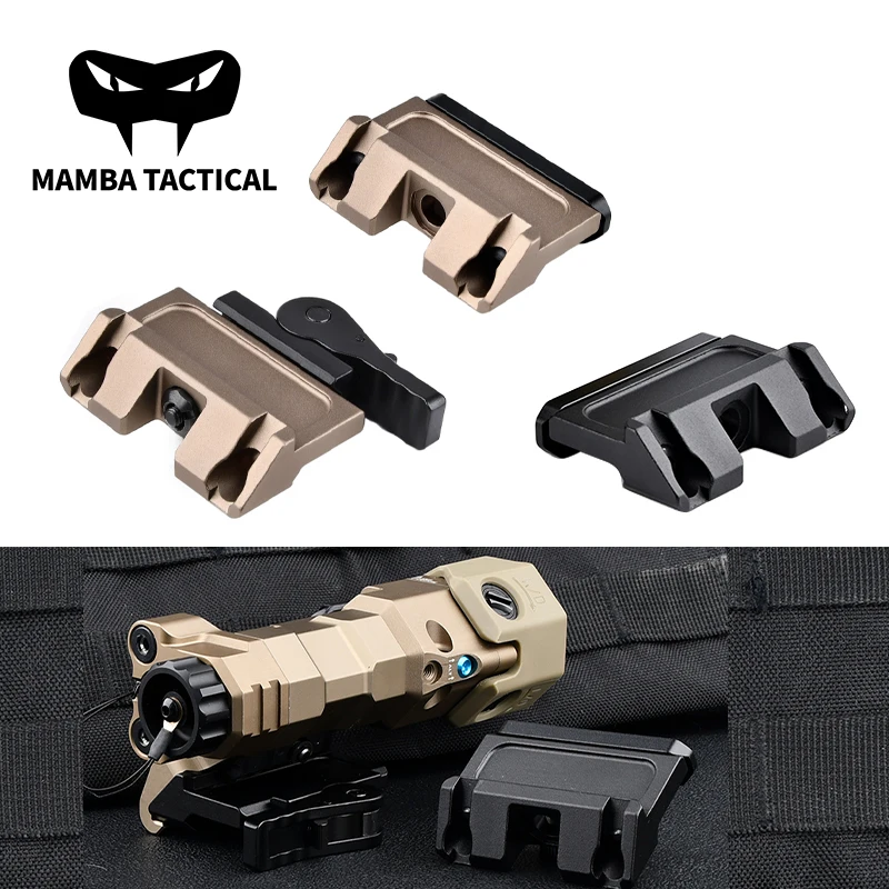 RAXIS MAWL Laser Mount Base For WADSN MAWL C1+ Quick Release Picatinny Rail Adapter  Tactical Airsoft Accessory – Black/Tan