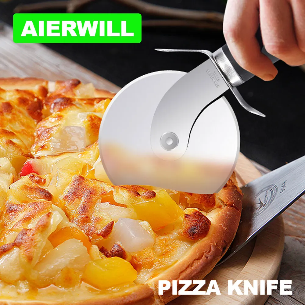 Pizza Cutter Stainless Wheel Easy to Cut and Clean  Super Sharp Pizza Slicer Dishwasher Safe Handles Large and Small Pizza