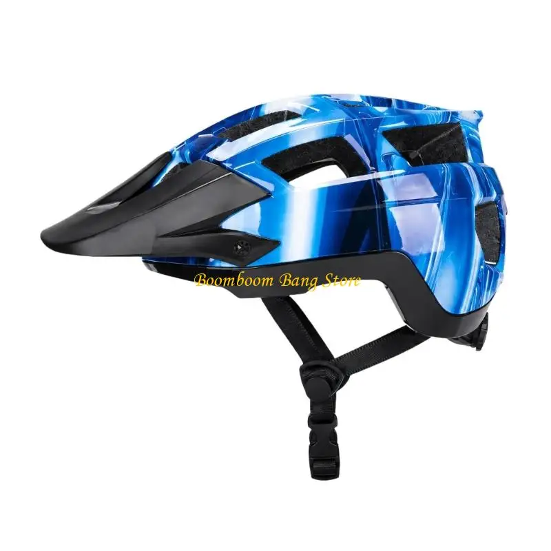 270C Bike Helmet with Wide Front Brimmed Edges and Multiple Ventilation Openings