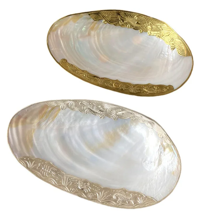 natural shell fruit display storage organizers pearl gems for pendant tobacco fruit stuff home office decoration Accessories image 5