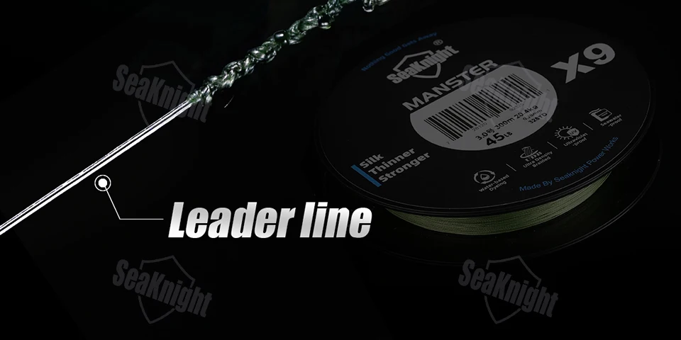 SeaKnight X9 150M 9-Strang Geflochtene Angelschnur Glatte PE-Schnur Süßwasser- und Salzwasserbeständig UV-Beständig Si+-Beschichtung 9-fach Geflochten Stark – Detail 3