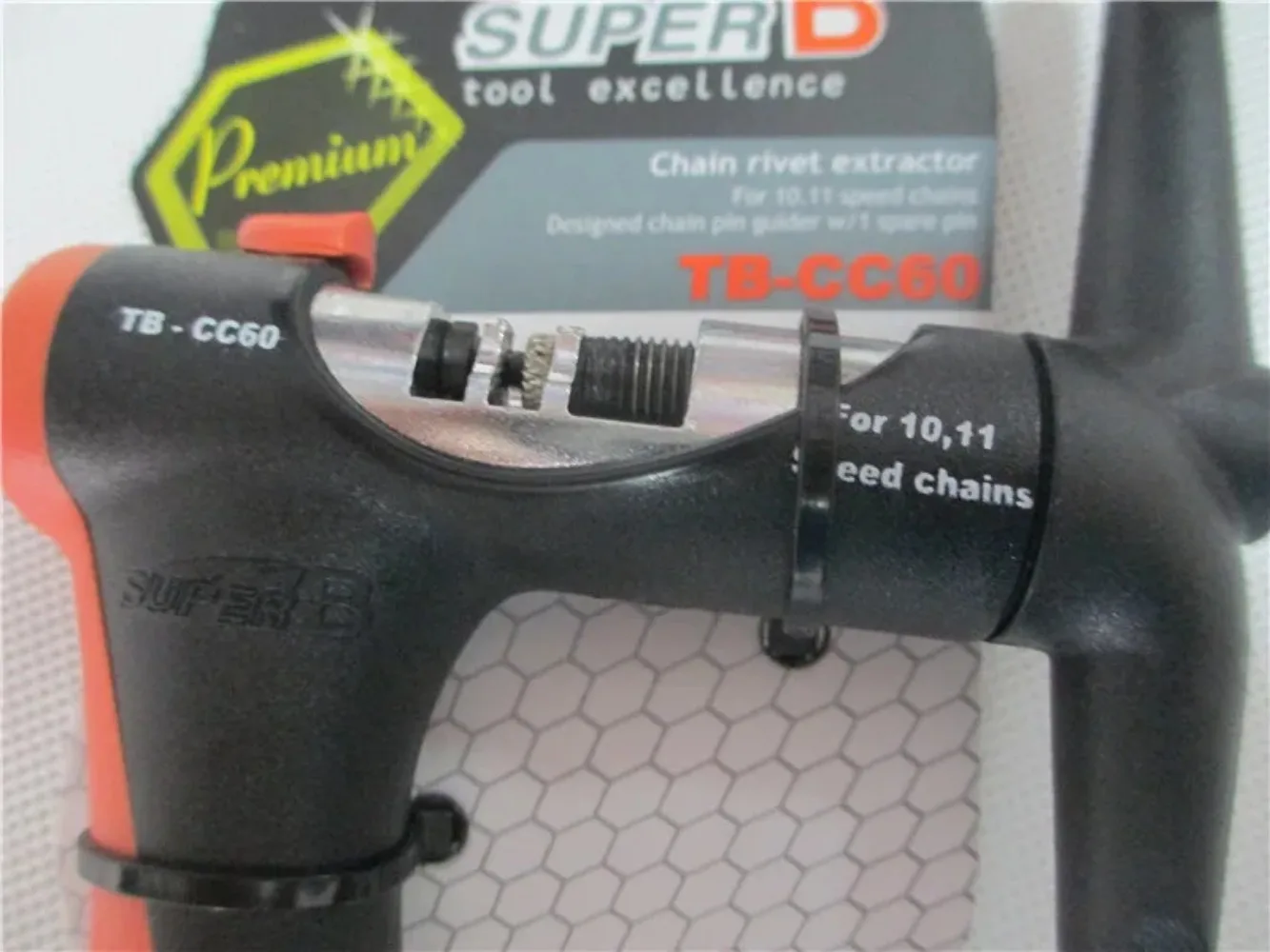 Super B Chain Pro Rivet Extractor 10/11 Speed Bicycle Chain Tool TB-CC60 Bike Repair Tools Specifically designed for 10&11speed