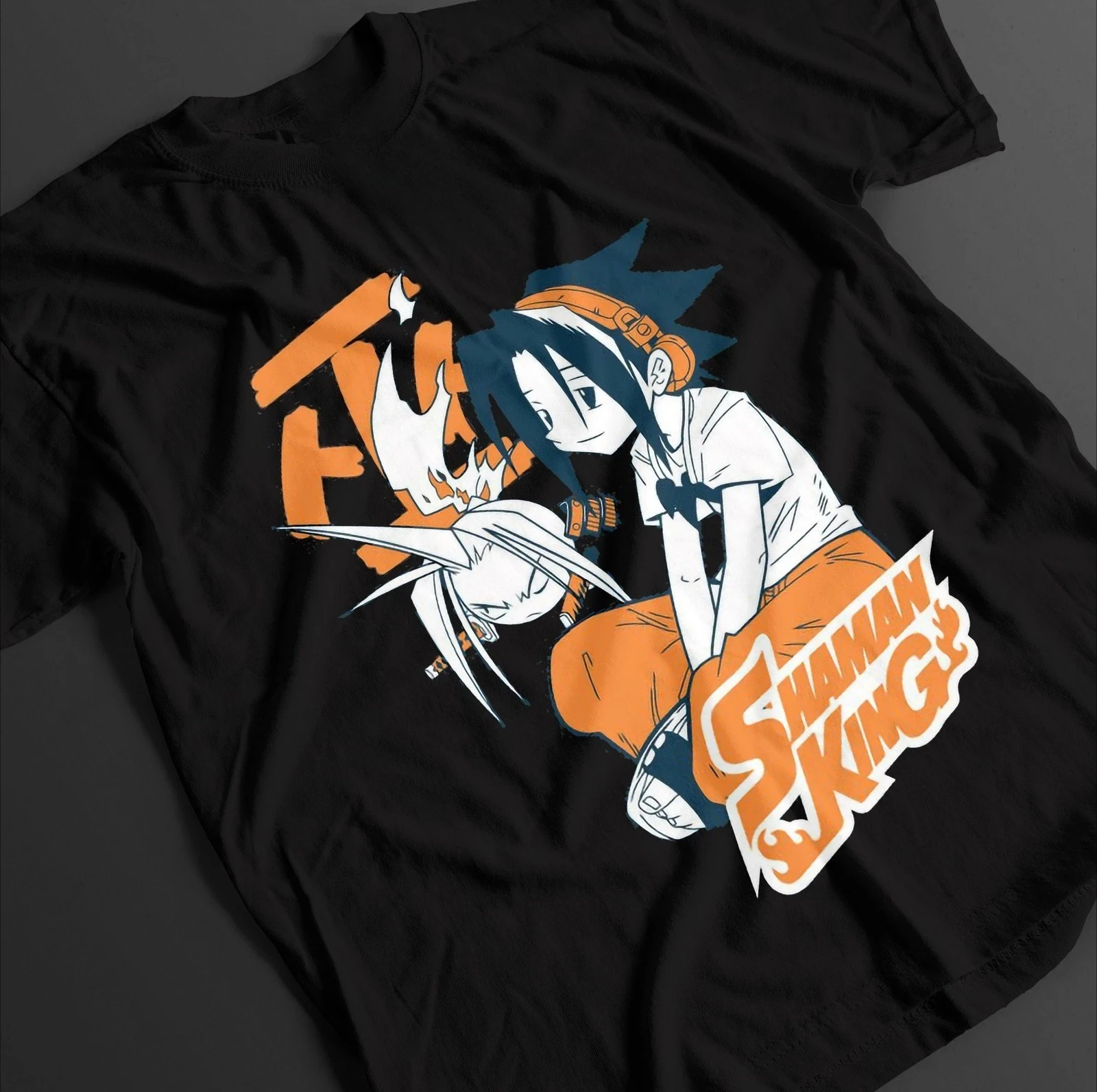 Camiseta de verano Shaman King, camiseta de Yoh Asakura, camiseta de Anna, camiseta Hao Top Ren Horohoro, camiseta de anime, camiseta de manga corta con cuello redondo para hombre