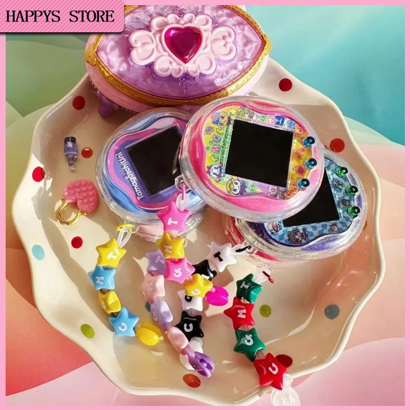 New Tamagotchi Uni Transparent Tpu Soft Case Kawaii Sparkling Clear Shell Shockproof With Lanyard And Charging Port Gifts