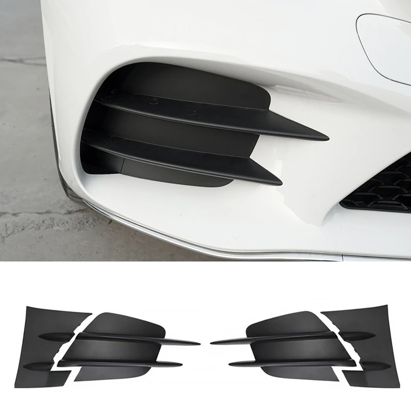 A2058857202 A2058857302 A2058858502 Left Right Girlle Fog Lamp Cover Grill Spoiler For Mercedes Benz C Class W205 2019-2021 Year