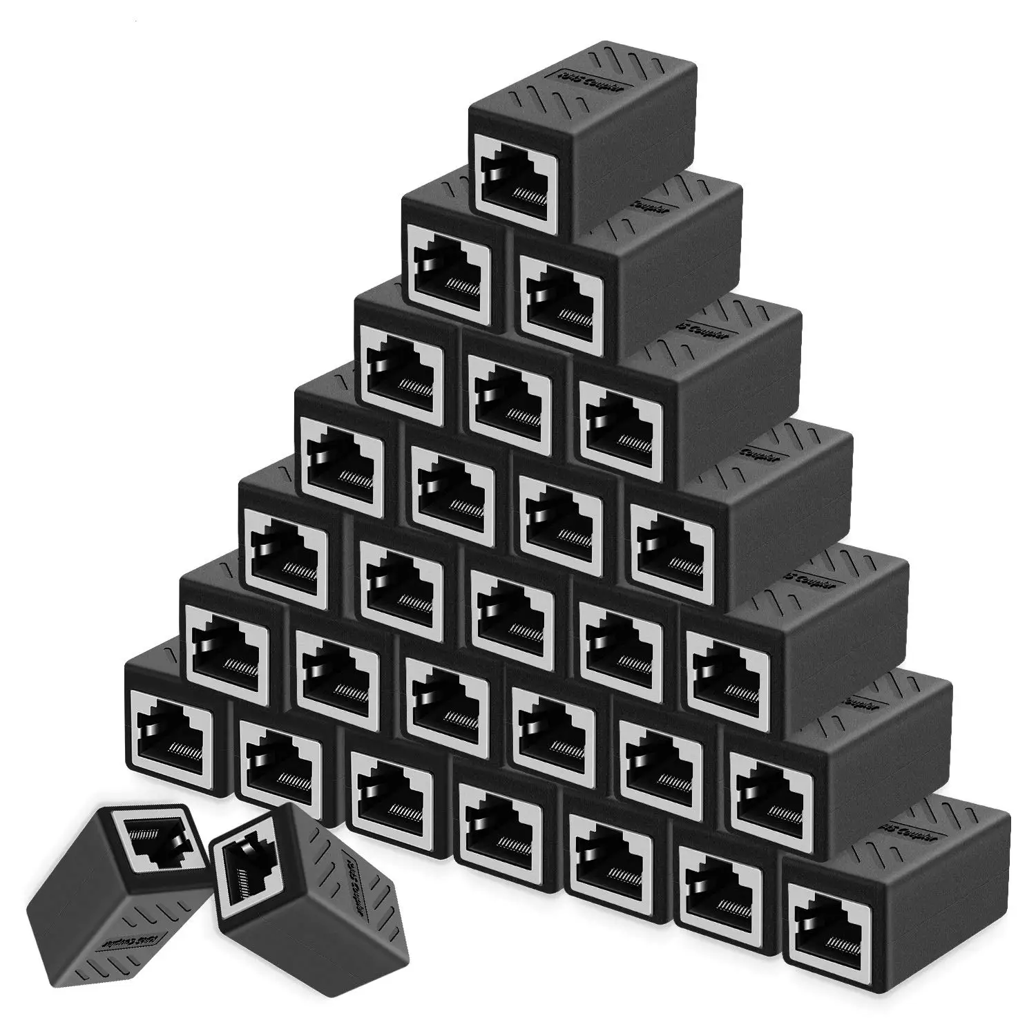 5-20 sztuk przedłużacz kabla Ethernet, łącznik RJ45 cat 5 cat 6 cat6a, złącze przedłużacza-łącznik Ethernet żeński na żeński