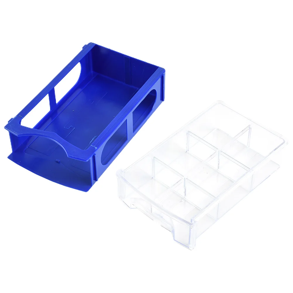 1 Pc Tool Storage Box Hardware Parts Case PE Stackable Plastic Component Screws Toolbox 16*9.5*4cm For Accessories Organizer