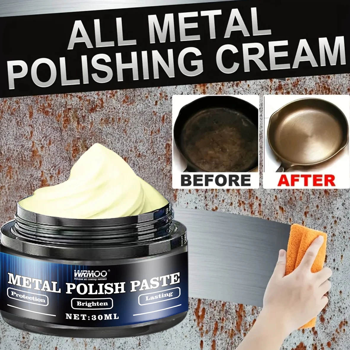 

Многофункциональная паста для полировки металла — универсальный крем для ремонта металла/ремонтная и полировальная паста для металла